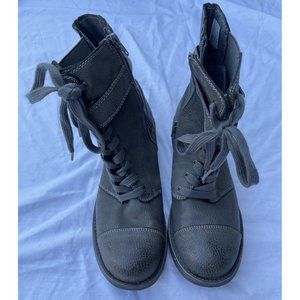 Women's Buckle Bootie Ankle Boot Grey Green 7